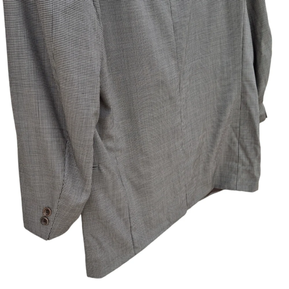 Canali Proposta Gray Houndstooth Dinner Jacket Made in Italy Men Size US 44R
